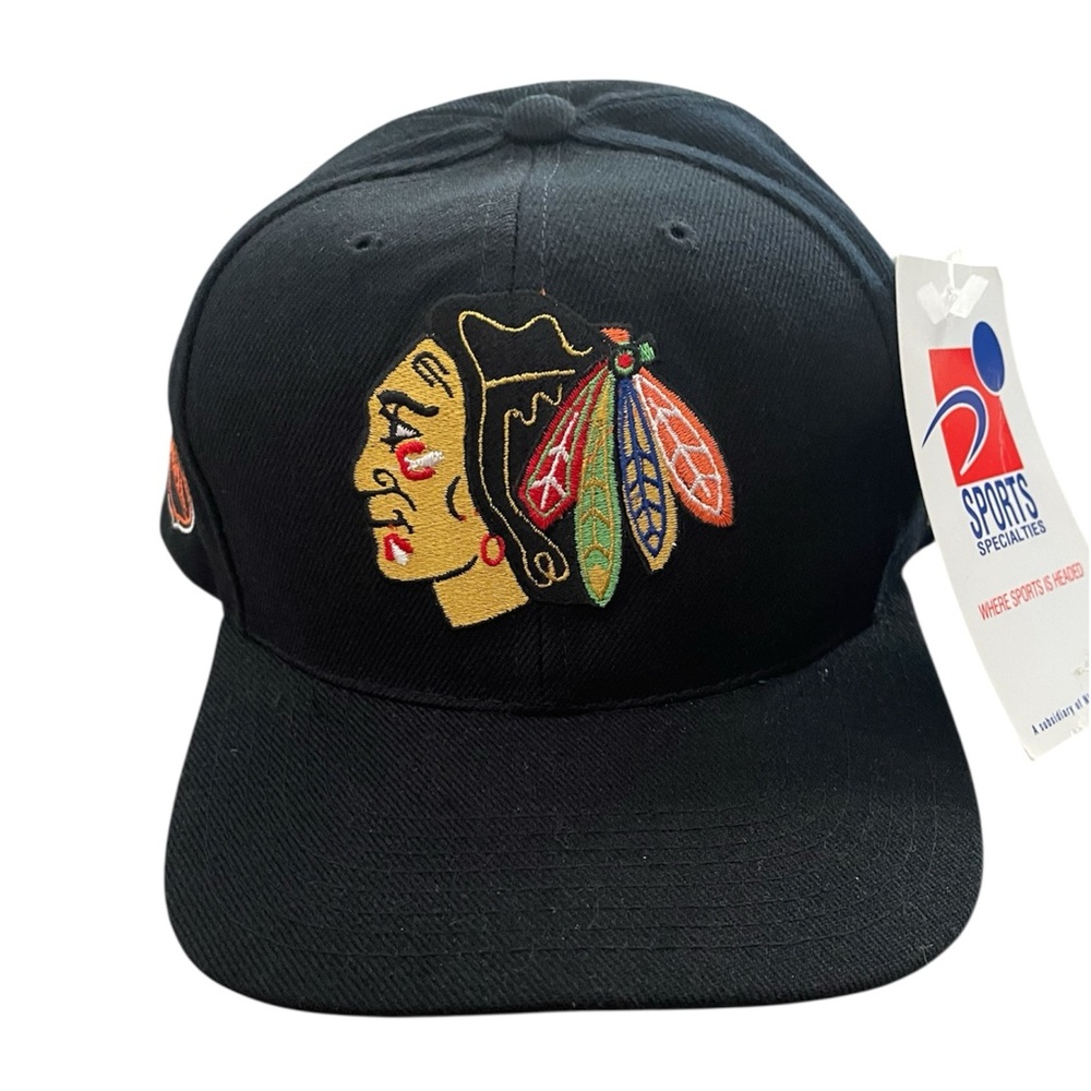 Vintage Chicago Blackhawks Sports Specialties SnapBack  hat NWT